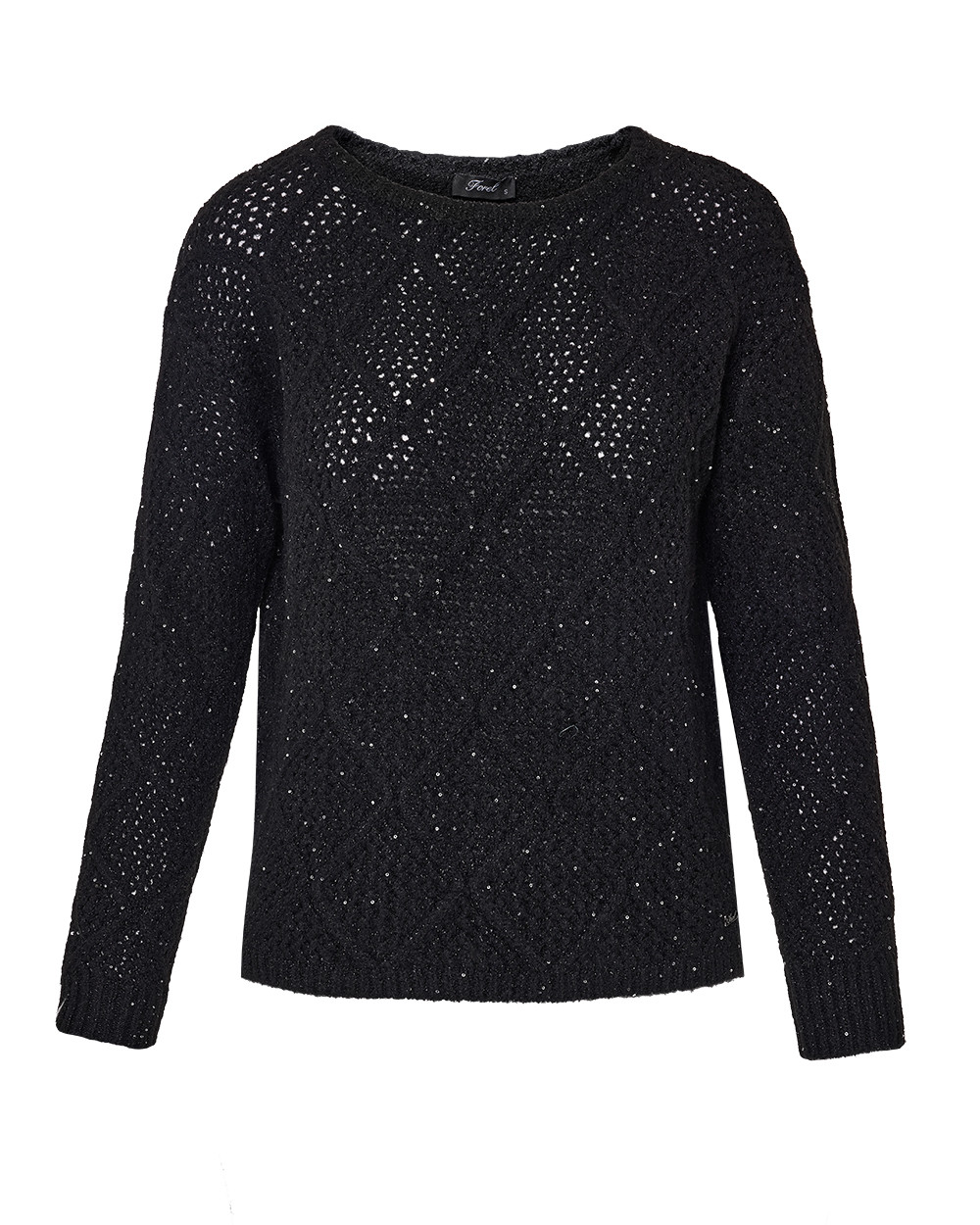 Πλεκτή μπλούζα με λάμψη