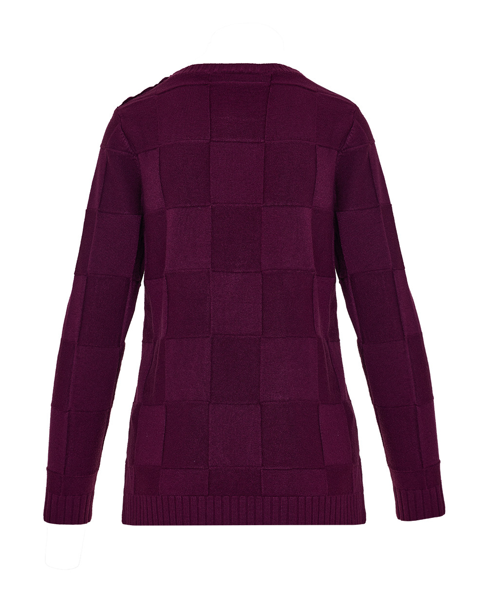 Πλεκτή μπλούζα με γεωμετρικό μοτίβο