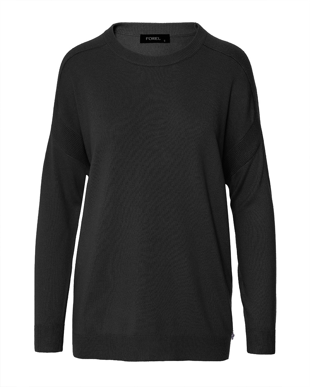 Πλεκτή μπλούζα με ριπ στη λαιμόκοψη