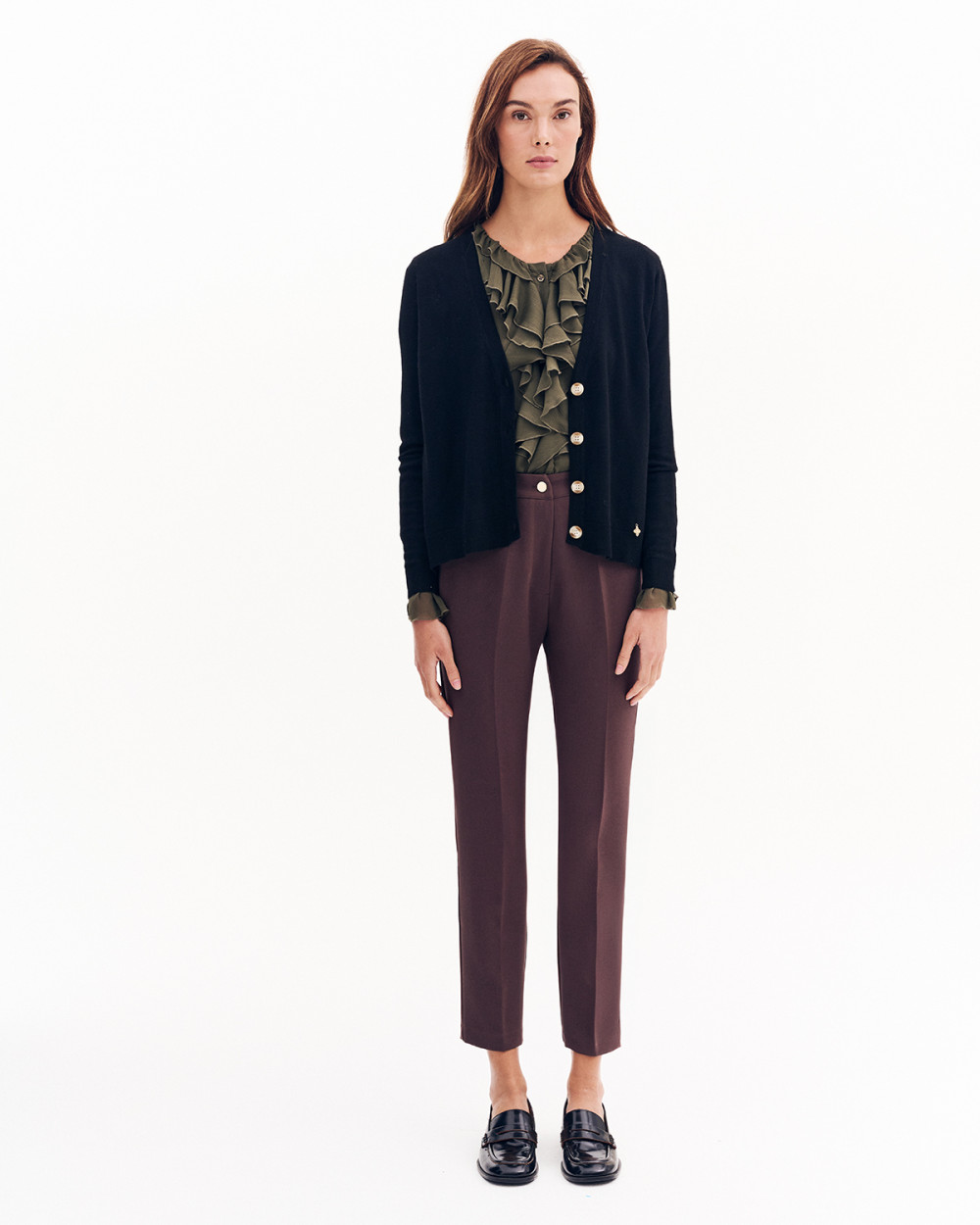 Πλεκτή ζακέτα με κουμπιά