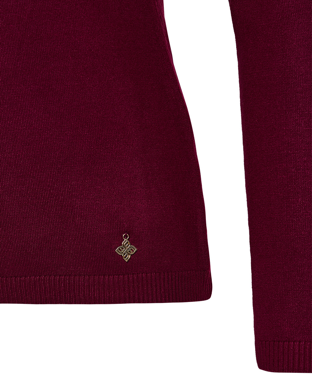 Πλεκτή μπλούζα basic με στρογγυλή λαιμόκοψη