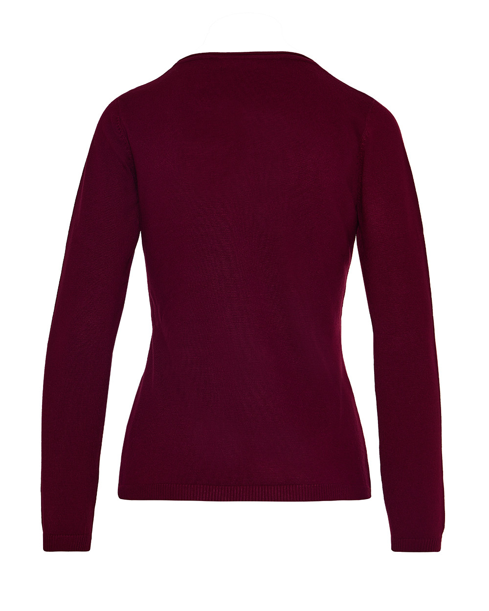 Πλεκτή μπλούζα basic με στρογγυλή λαιμόκοψη