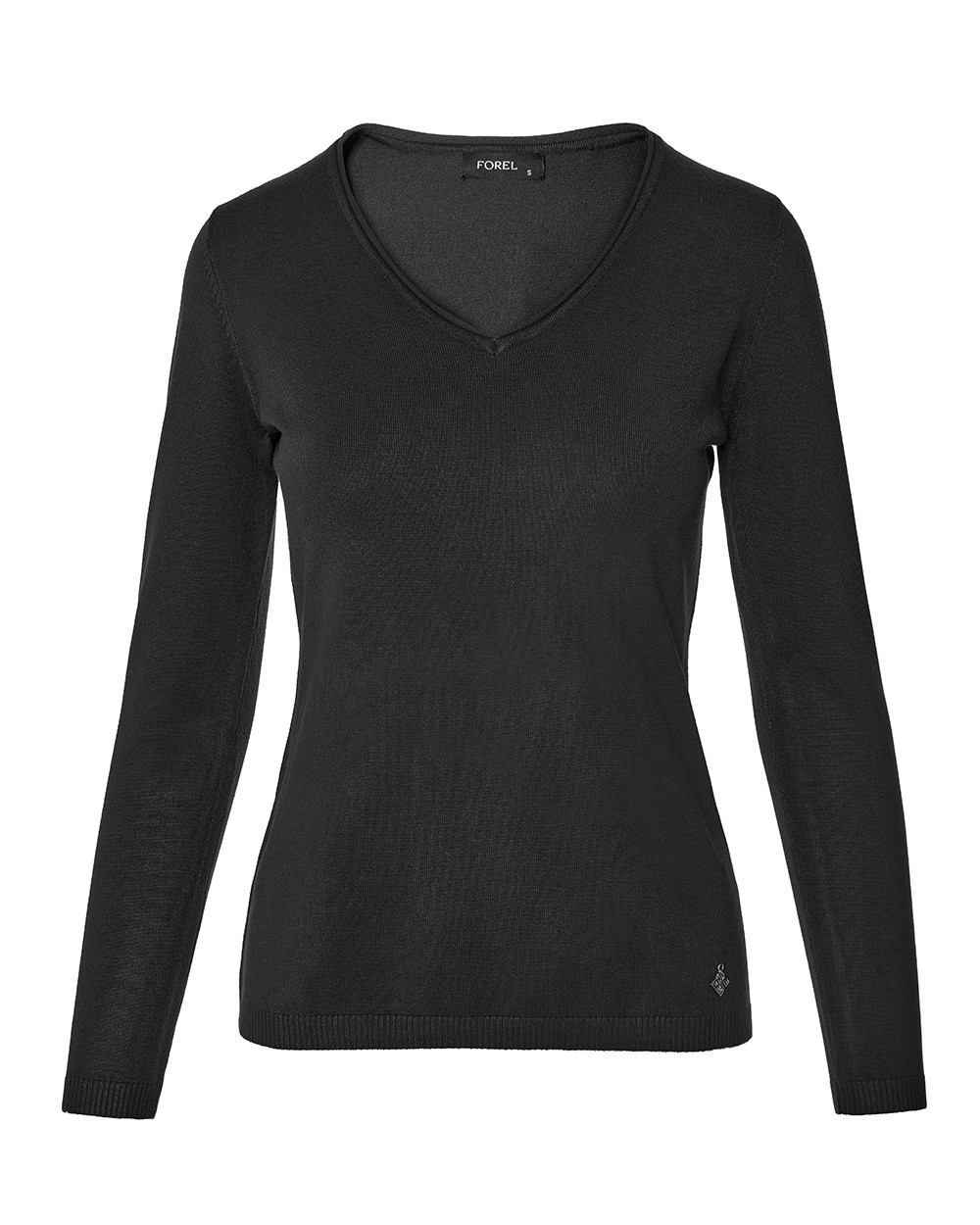 Πλεκτή μπλούζα V basic