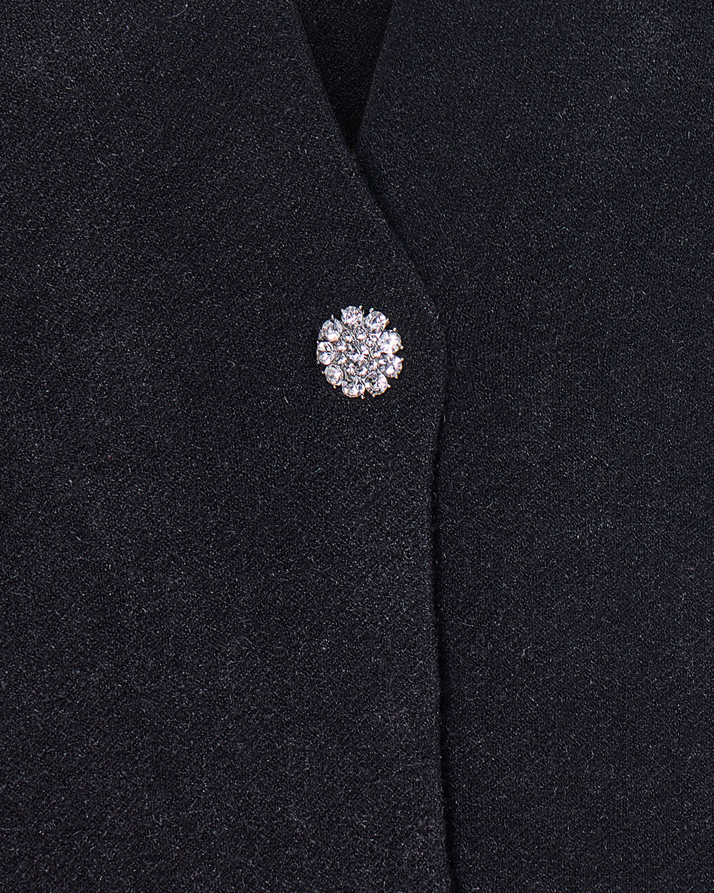 Πλεκτή ζακέτα με strass κουμπί