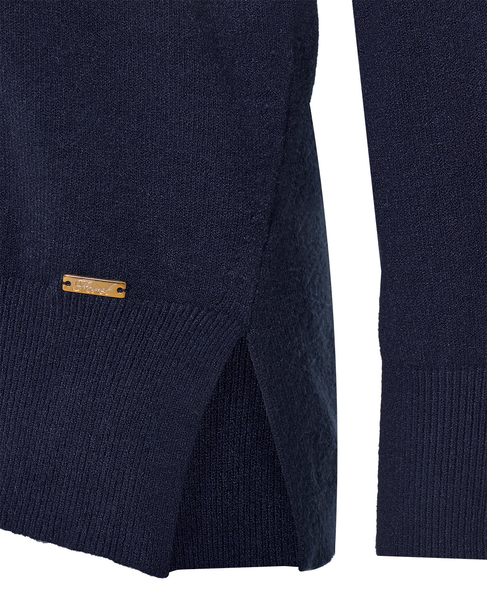 Πλεκτό ζιβάγκο με σκίσιμο