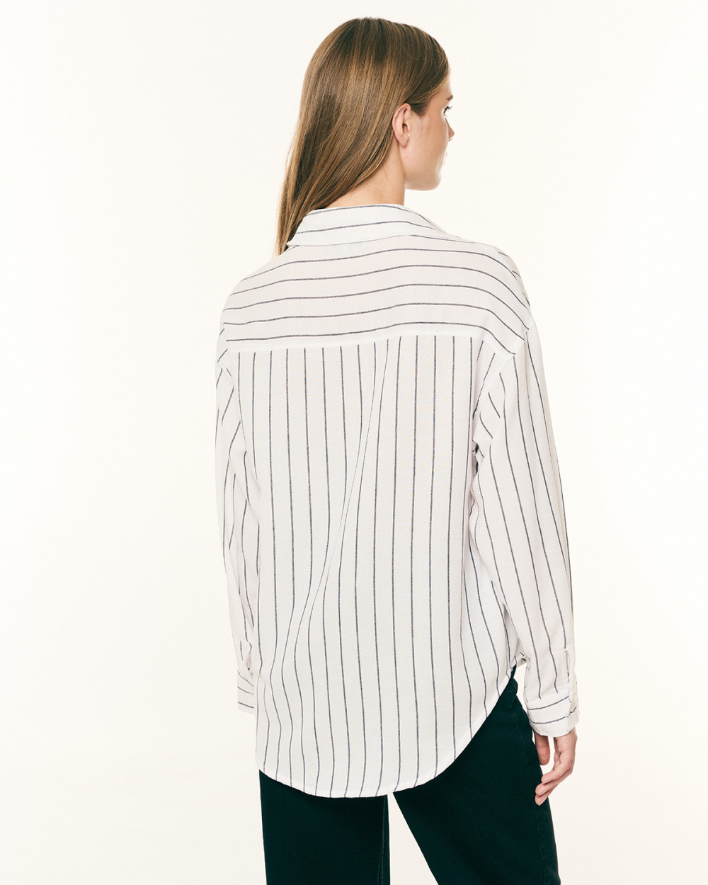 Πουκάμισο ριγέ βαμβακερό oversized