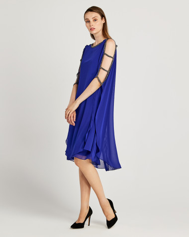 Φόρεμα αμπιγιέ με τρέσα στρας