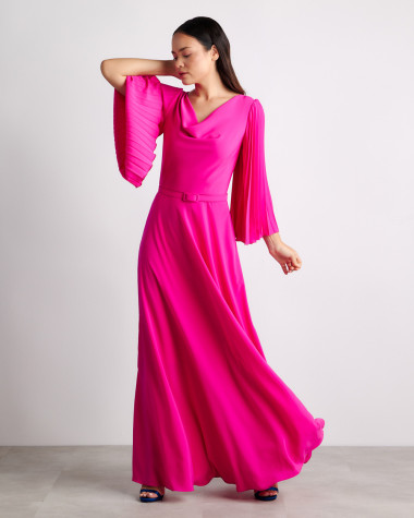 Φόρεμα maxi αμπιγιέ