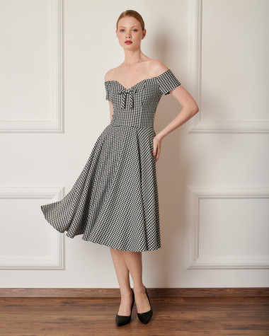 Φόρεμα pied de poule