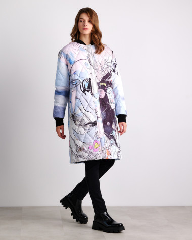 Μπουφάν με painted print