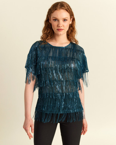 Μπλούζα με παγιέτες