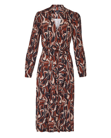 Φόρεμα midi με 3/4 μανίκι