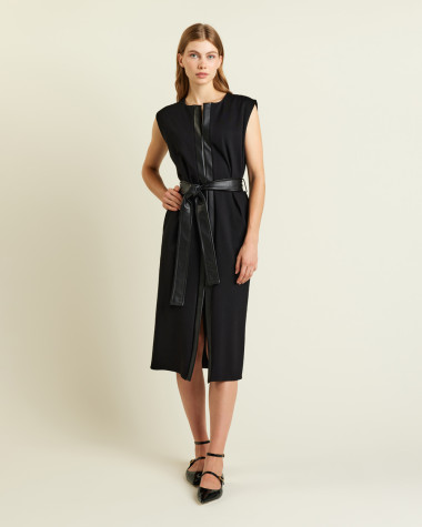 Φόρεμα midi αμάνικο