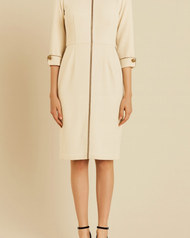 Φόρεμα pencil με 3/4 μανίκι