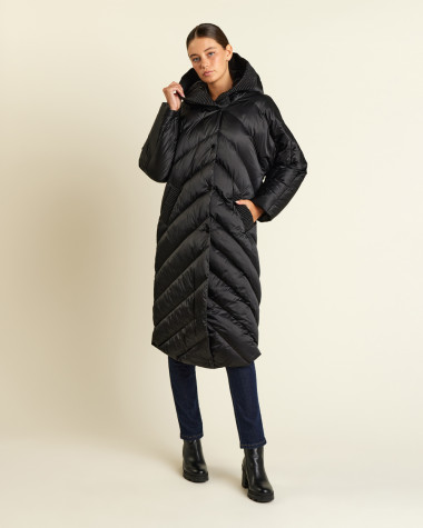 Μπουφάν μακρύ σε ίσια γραμμή