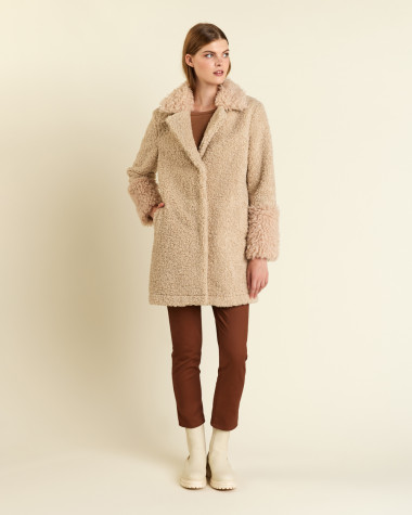 Πανωφόρι με συνθετική γούνα