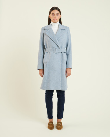 Παλτό σταυρωτό wool blend