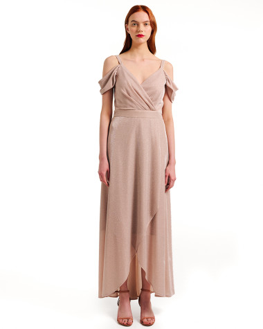 Φόρεμα lurex maxi