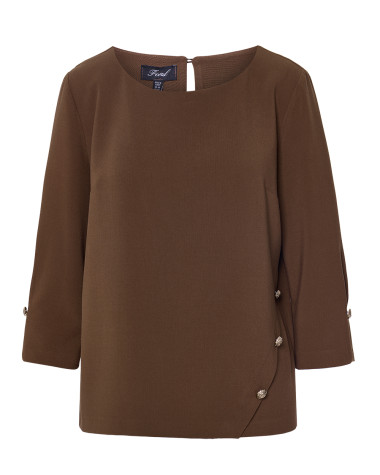 Μπλούζα με χρυσά κουμπιά