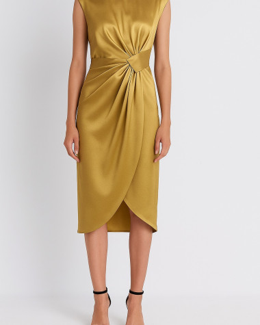 Φόρεμα satin midi