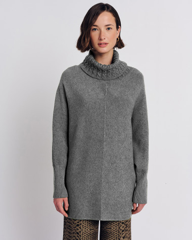 Πλεκτή μπλούζα ζιβάγκο