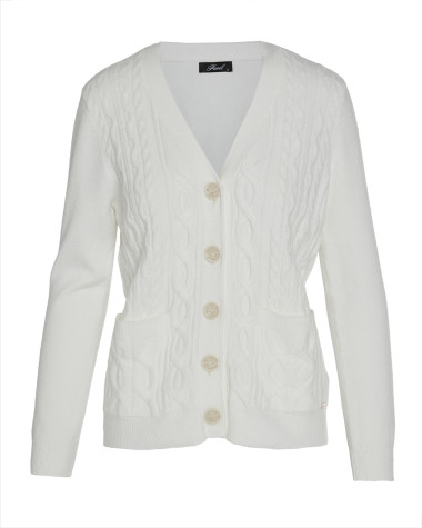 Πλεκτή ζακέτα με πλεξίδες