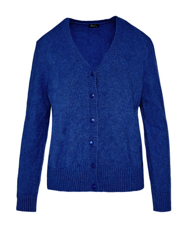 Πλεκτή ζακέτα με ιδιαίτερη πλέξη