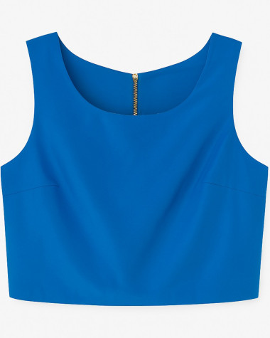 Μπλούζα crop satin