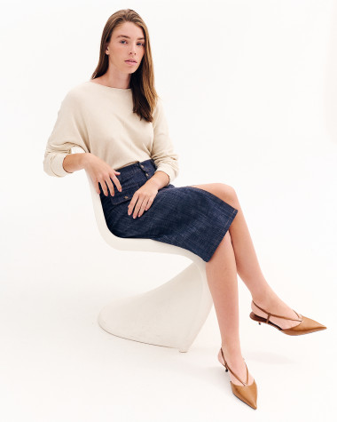 Φούστα pencil ψηλόμεση  τζιν