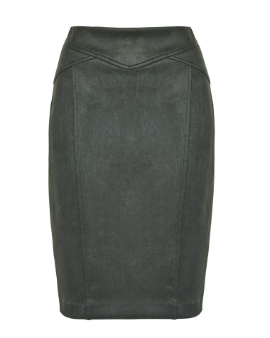 Φούστα σε σουέντ όψη pencil