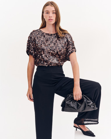 Μπλούζα με παγιέτες