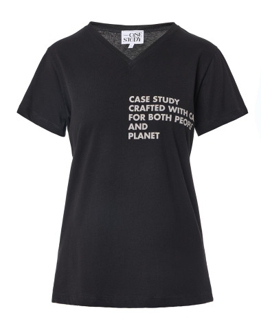 Μπλούζα V βαμβακερή Case Study