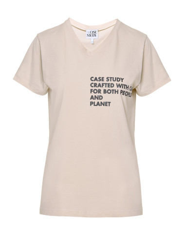 Μπλούζα V βαμβακερή Case Study