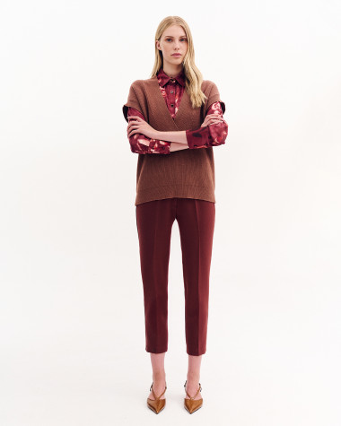 Παντελόνι cigarette με λάστιχο