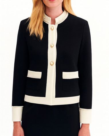 Σακάκι κοντό με πέρλες