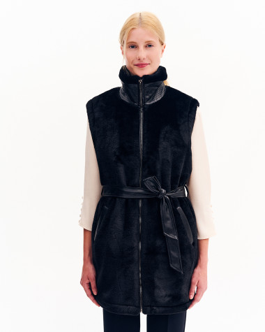 Γιλέκο αμάνικο γούνα