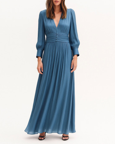 Φόρεμα satin αμπιγιέ