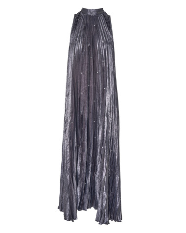 Φόρεμα πλισέ με strass