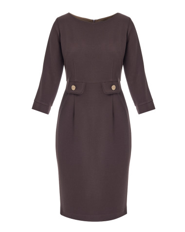 Φόρεμα κρεπ pencil