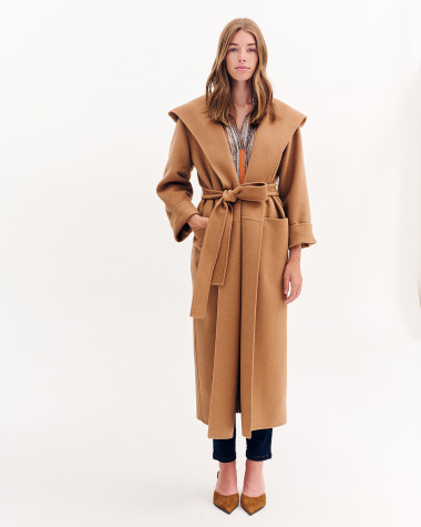 Παλτό μακρύ με μαλλί