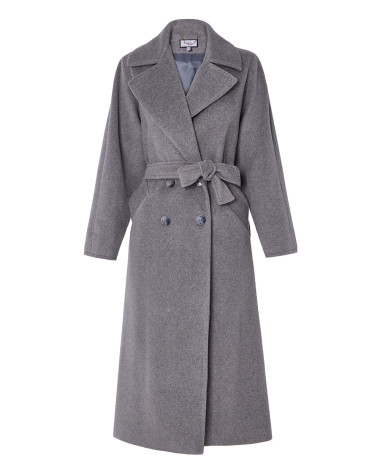 Παλτό σταυρωτό με ζώνη