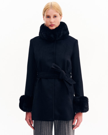 Παλτό κοντό με γούνα