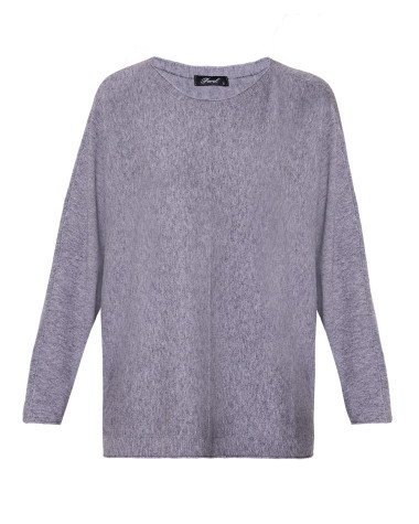 Πλεκτή μπλούζα σε άνετη γραμμή