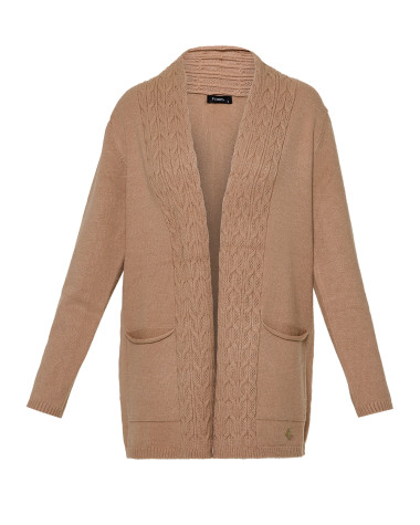 Πλεκτή ζακέτα με τσέπες