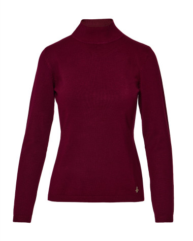 Πλεκτή μπλούζα με χαμηλό ζιβάγκο