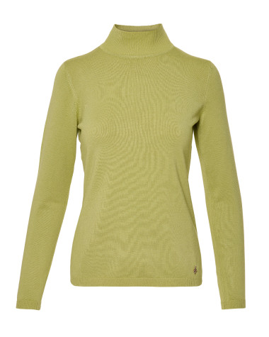 Πλεκτή μπλούζα με χαμηλό ζιβάγκο