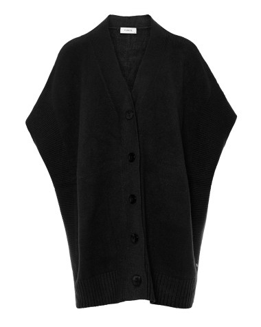 Πλεκτή ζακέτα αμάνικη oversized