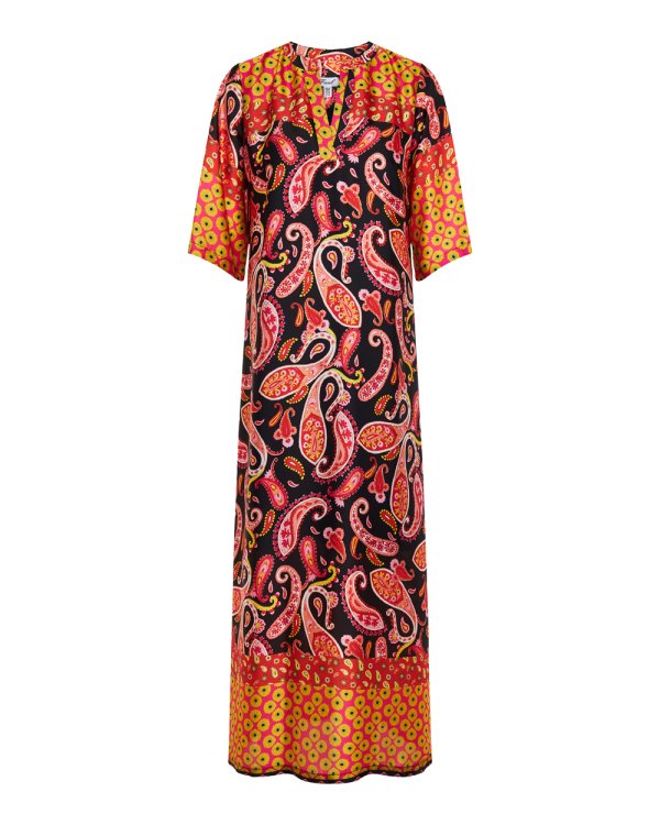 Φόρεμα καφτάνι με λαχούρια