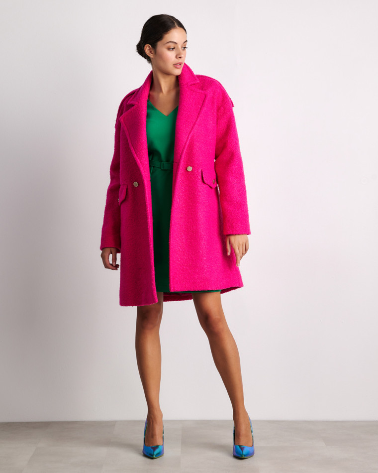 Ημίπαλτο μπουκλέ oversized