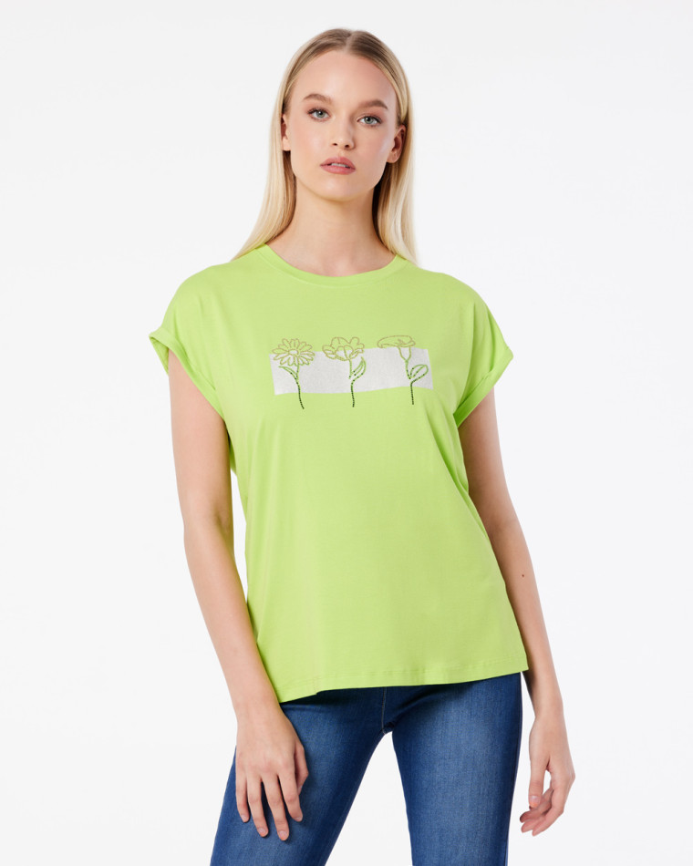 Μπλούζα t-shirt με στρας